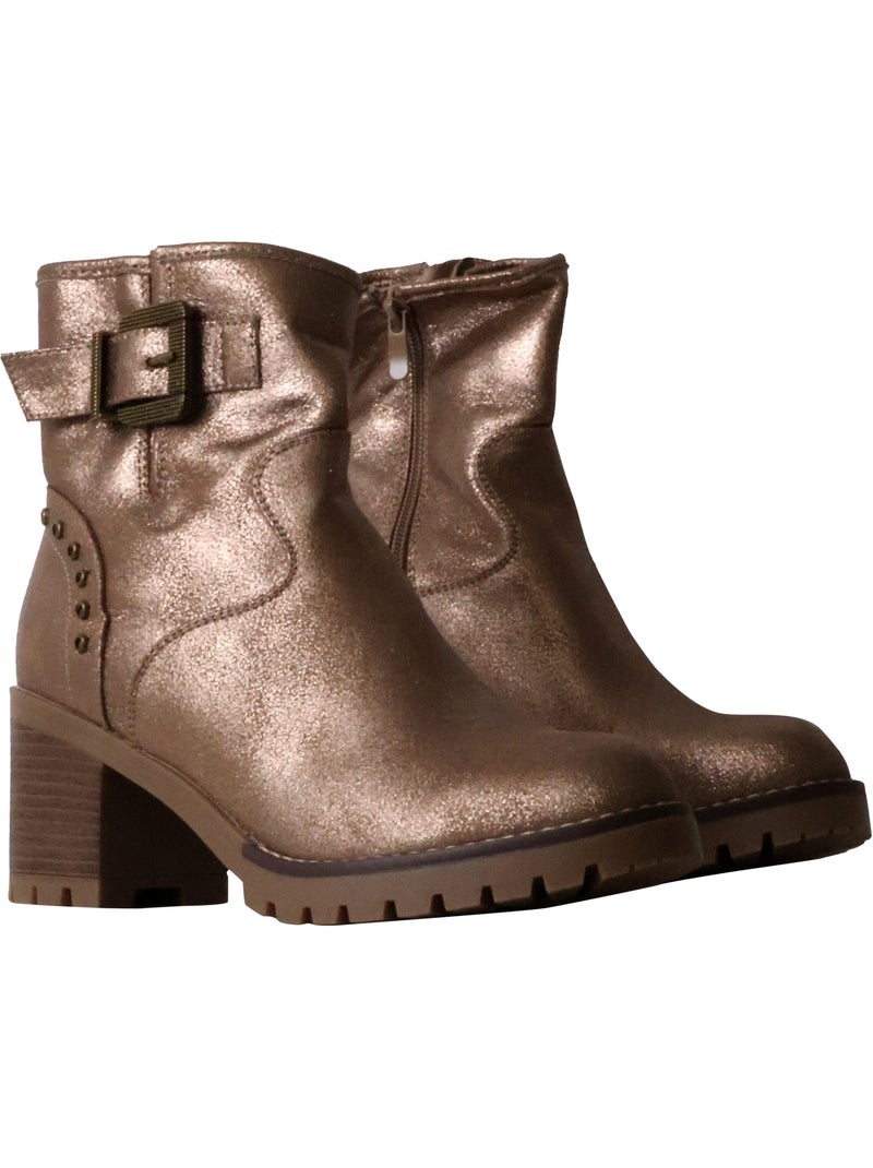 Bottines à Talon Findlay Doré/or - Kiabi