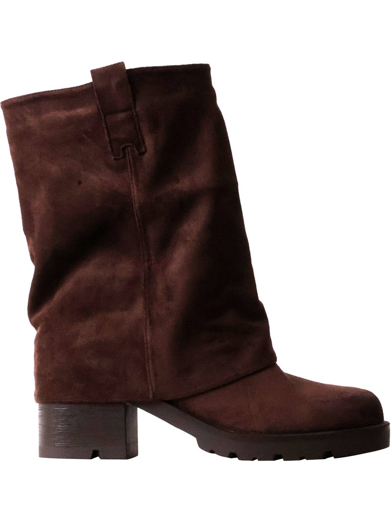 Bottines à talon findlay Marron - Kiabi