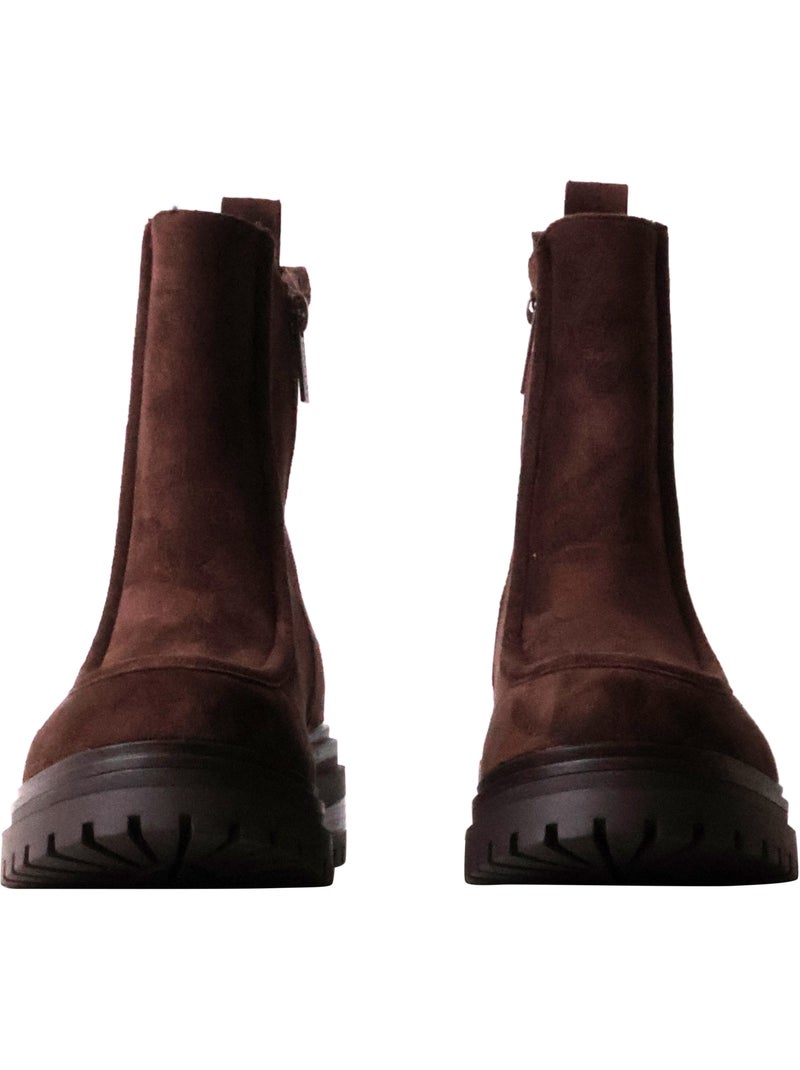 Bottines à talon findlay Marron - Kiabi