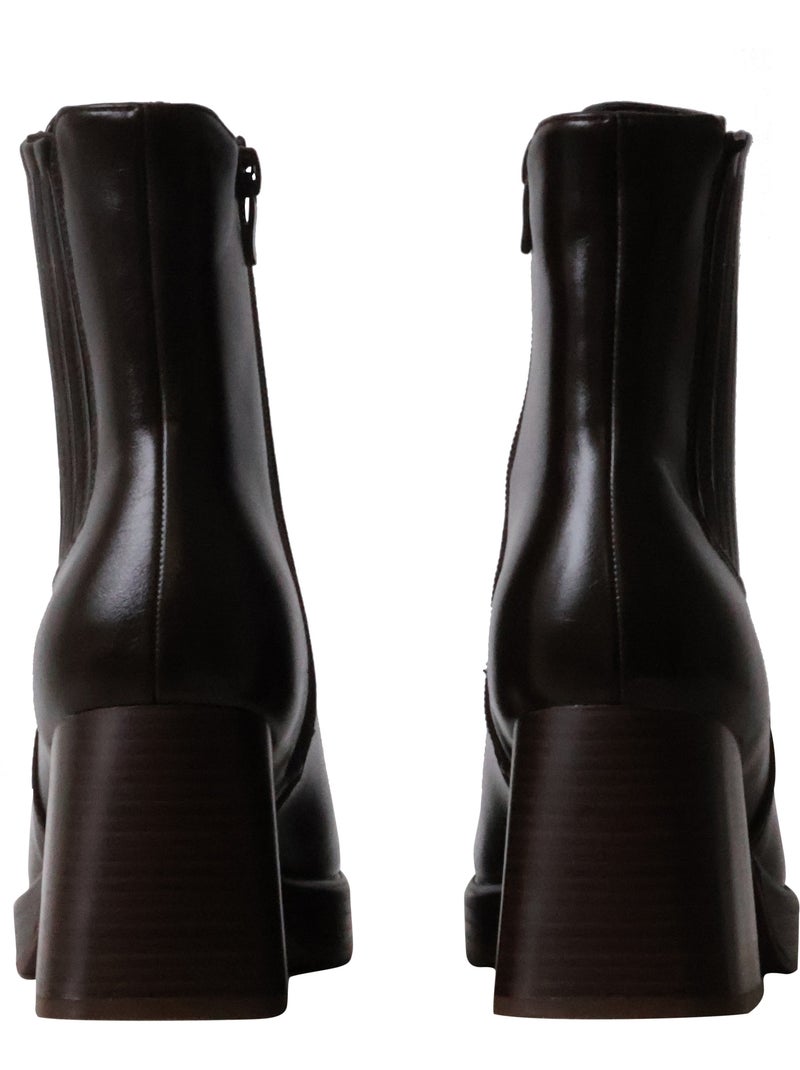 Bottines à Talon Findlay Marron - Kiabi