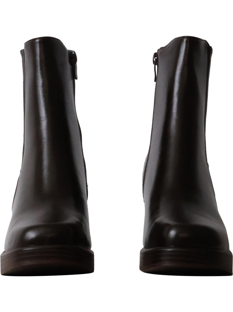 Bottines à Talon Findlay Marron - Kiabi