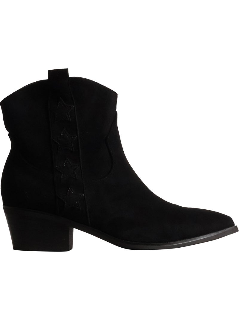 Bottines à talon findlay Noir - Kiabi