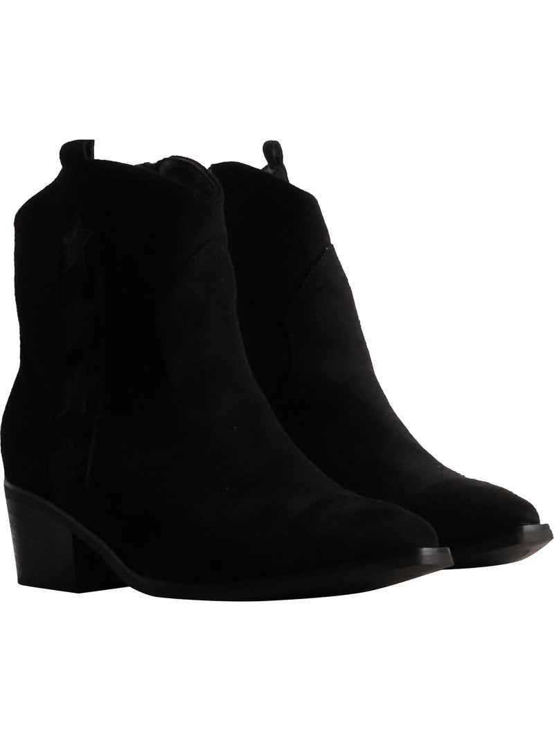 Bottines à talon findlay Noir - Kiabi