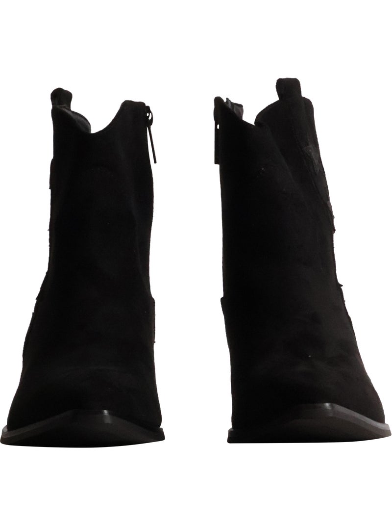 Bottines à talon findlay Noir - Kiabi