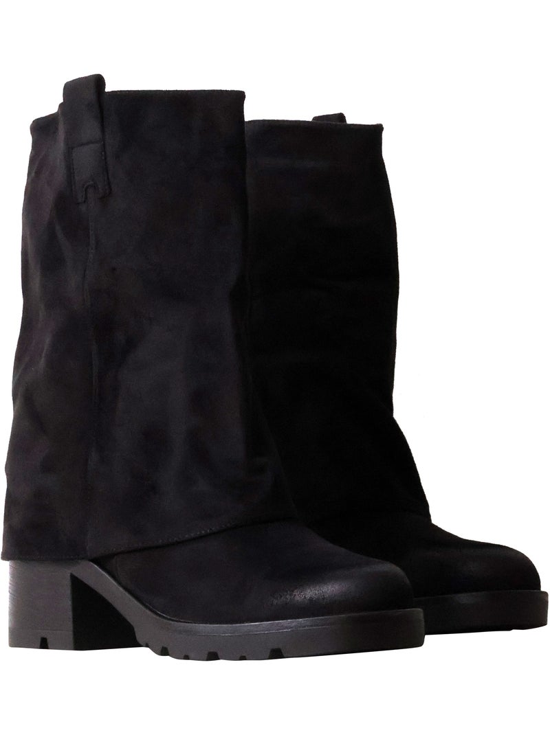 Bottines à talon findlay Noir - Kiabi