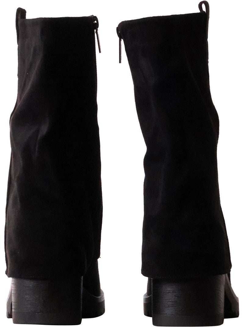 Bottines à talon findlay Noir - Kiabi