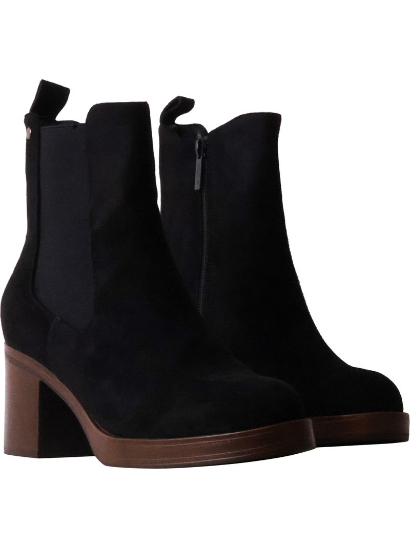 Bottines à talon findlay Noir - Kiabi