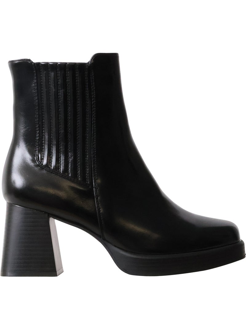 Bottines à Talon Findlay Noir - Kiabi