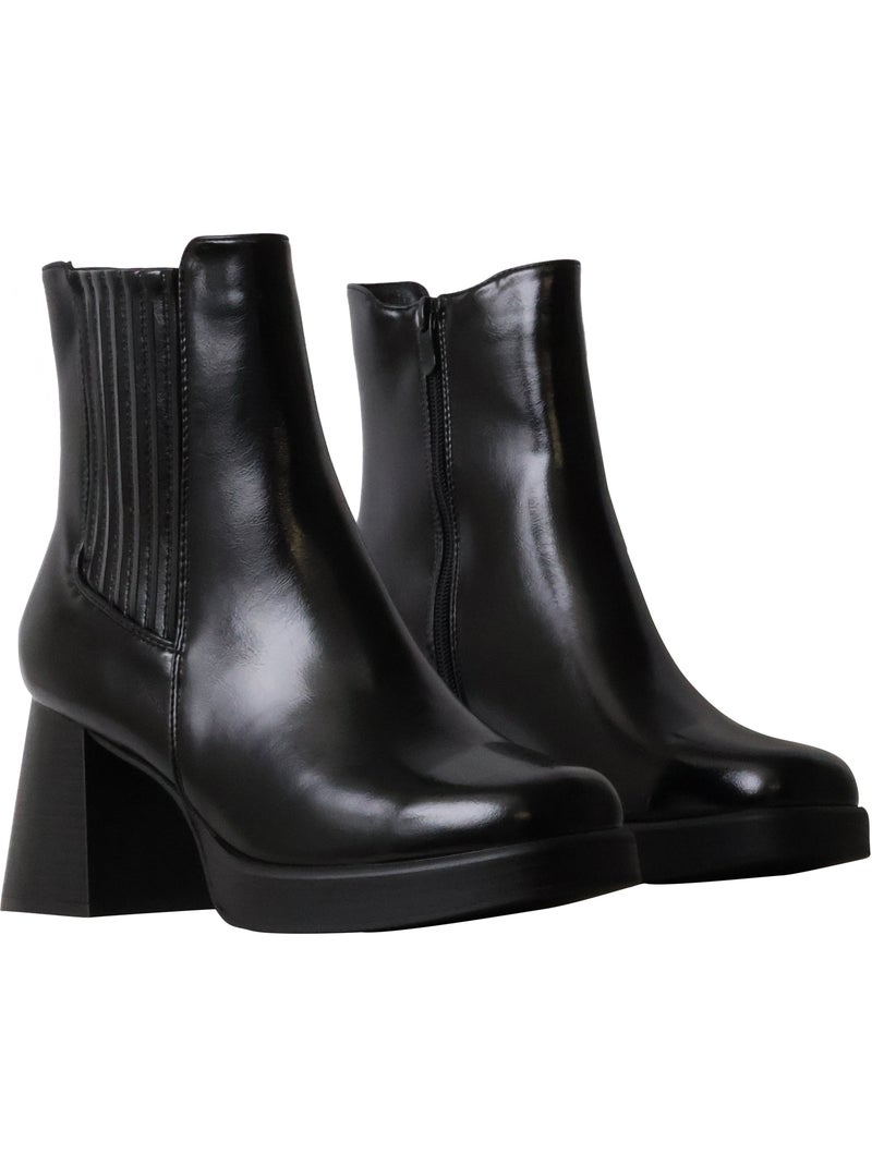 Bottines à Talon Findlay Noir - Kiabi