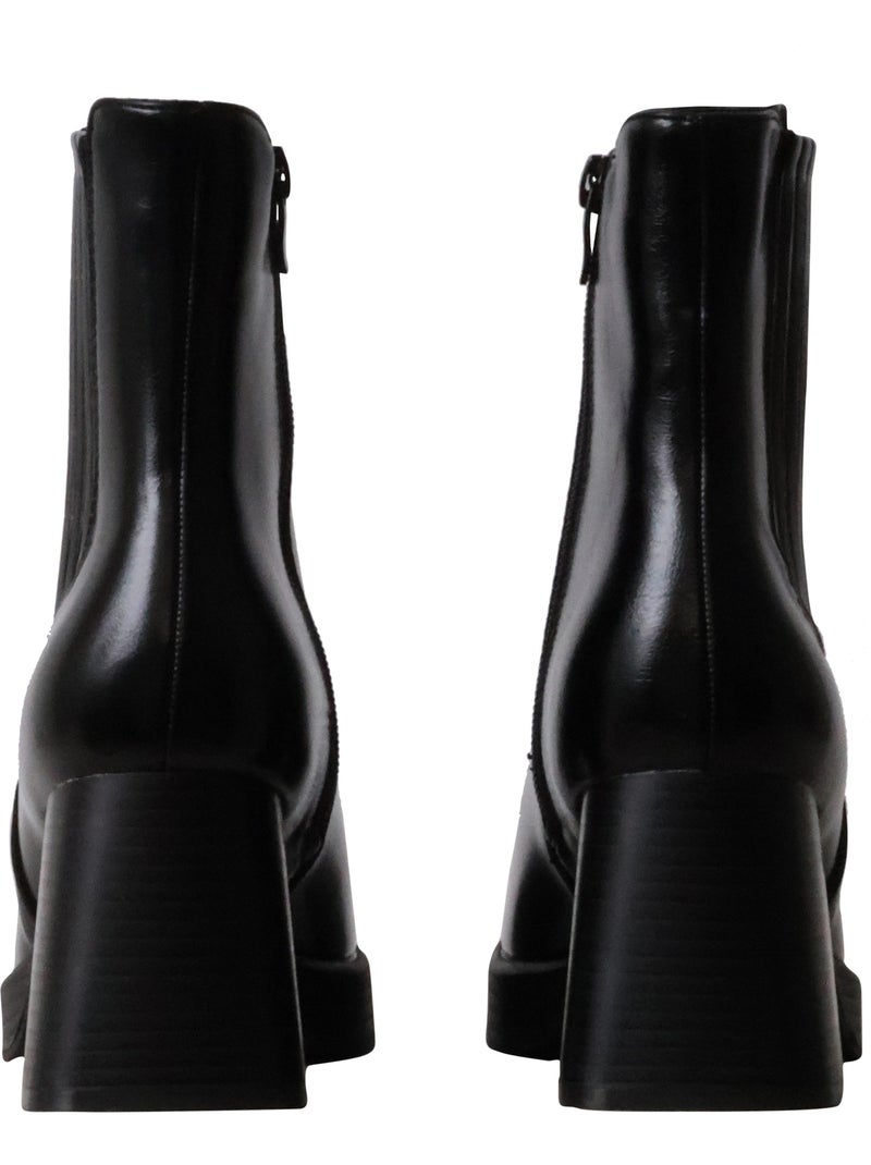 Bottines à Talon Findlay Noir - Kiabi