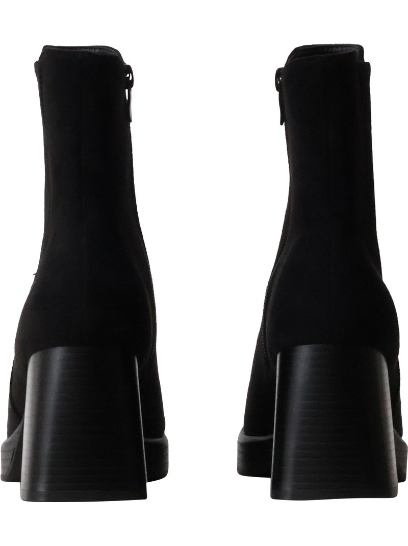 Bottines à Talon Findlay Noir - Kiabi