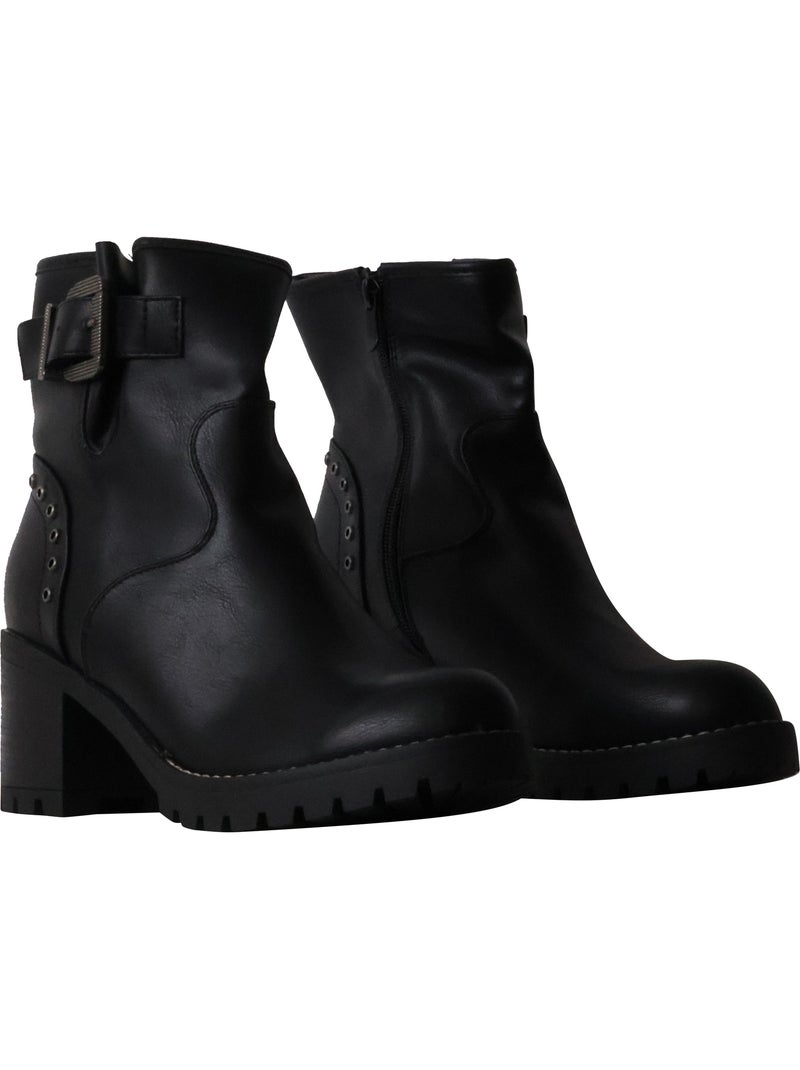 Bottines à Talon Findlay Noir - Kiabi