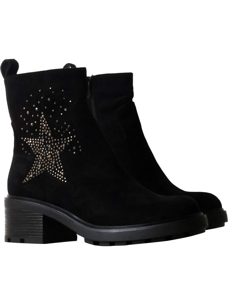 Bottines à Talon Findlay Noir - Kiabi