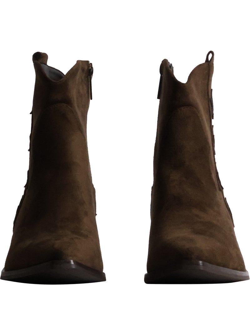 Bottines à talon findlay Vert - Kiabi