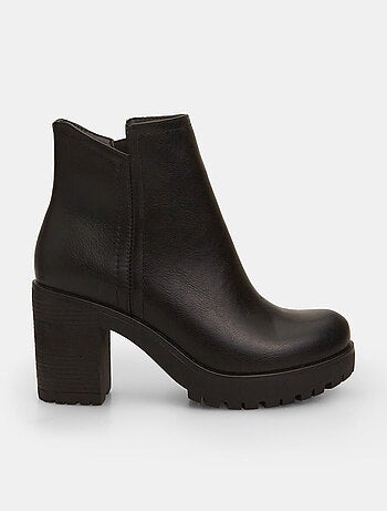 Bottines à talon large BATA