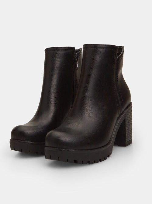 Bottines à talon large BATA - Kiabi Bottines à talon large BATA - Kiabi