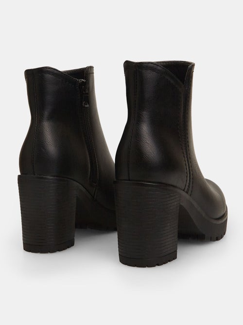 Bottines à talon large BATA - Kiabi Bottines à talon large BATA - Kiabi
