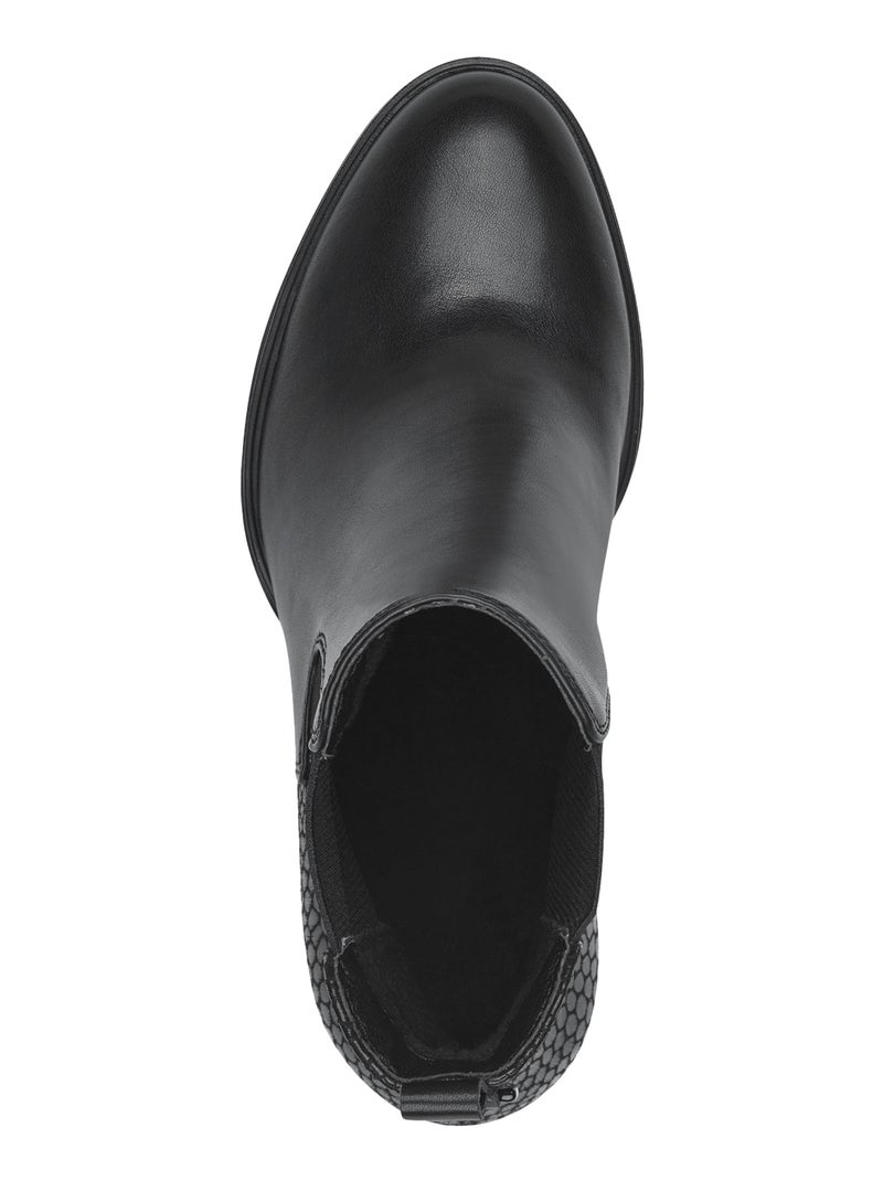 Bottines à Talon Tamaris Noir - Kiabi