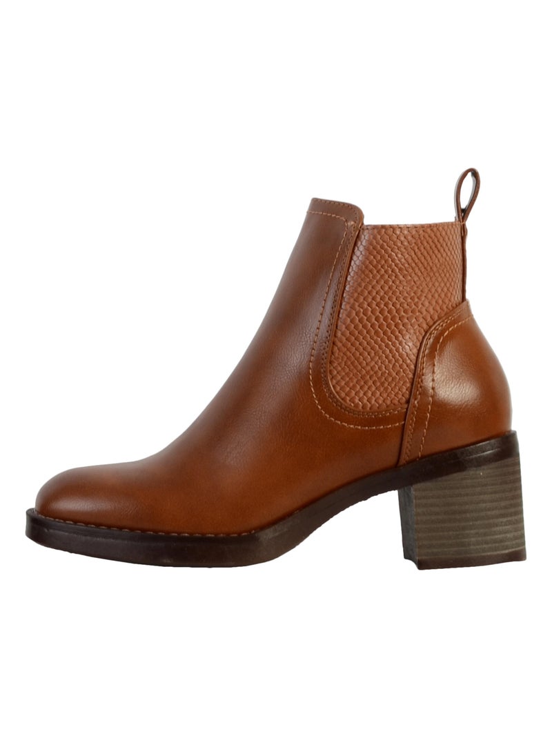 Bottines à Talon The Divine Factory Marron - Kiabi