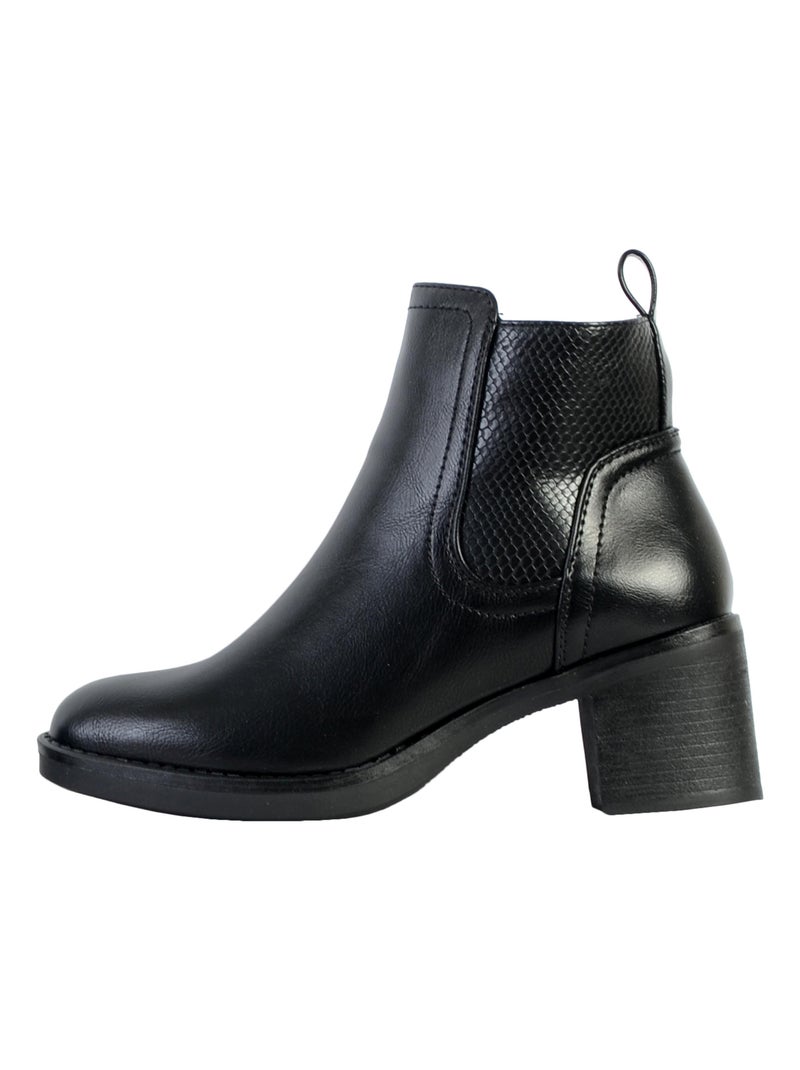 Bottines à Talon The Divine Factory Noir - Kiabi