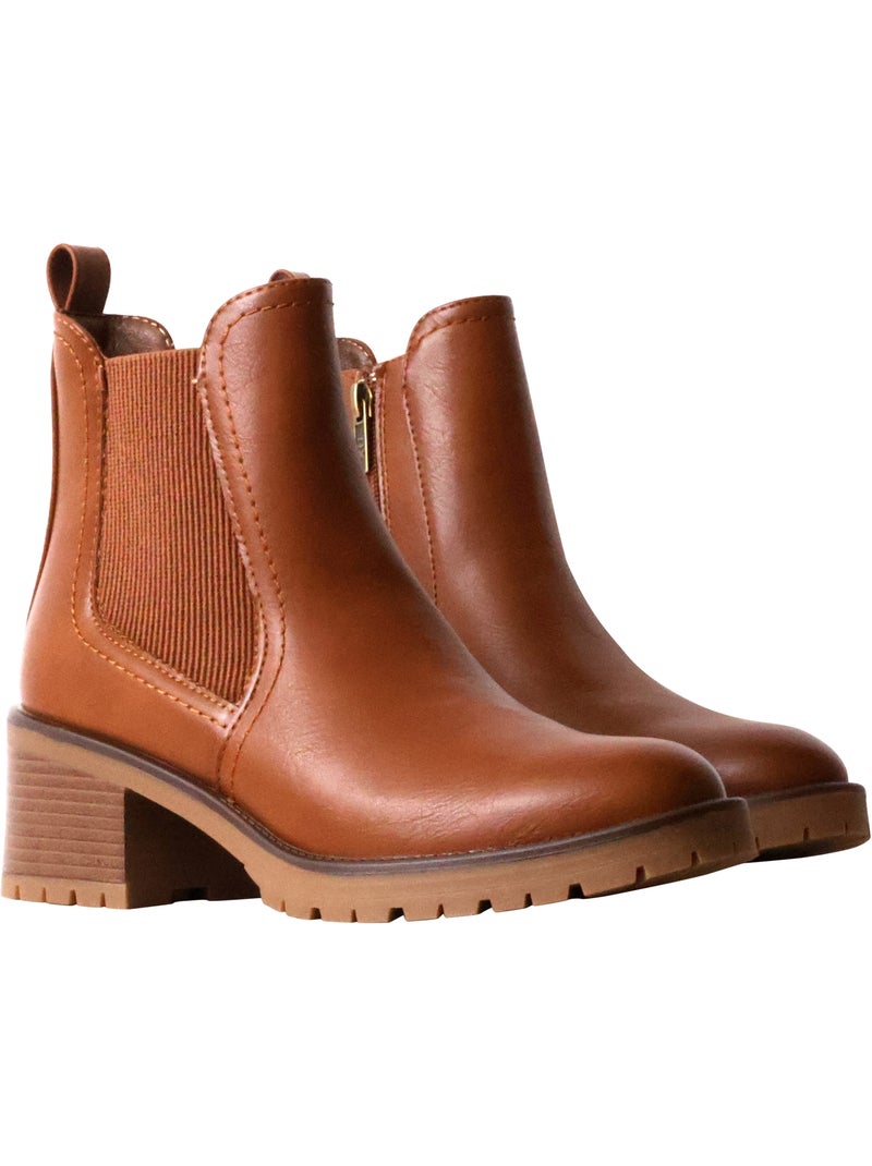 Bottines à talon xti Camel - Kiabi