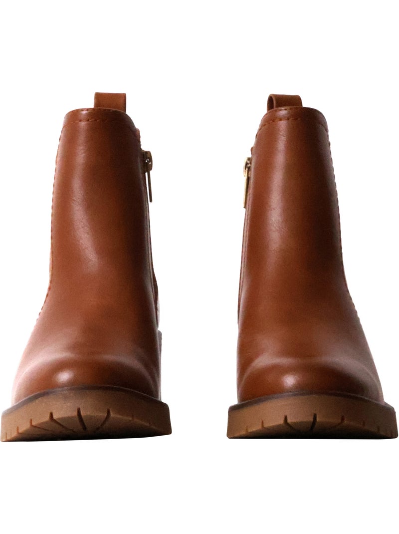 Bottines à talon xti Camel - Kiabi