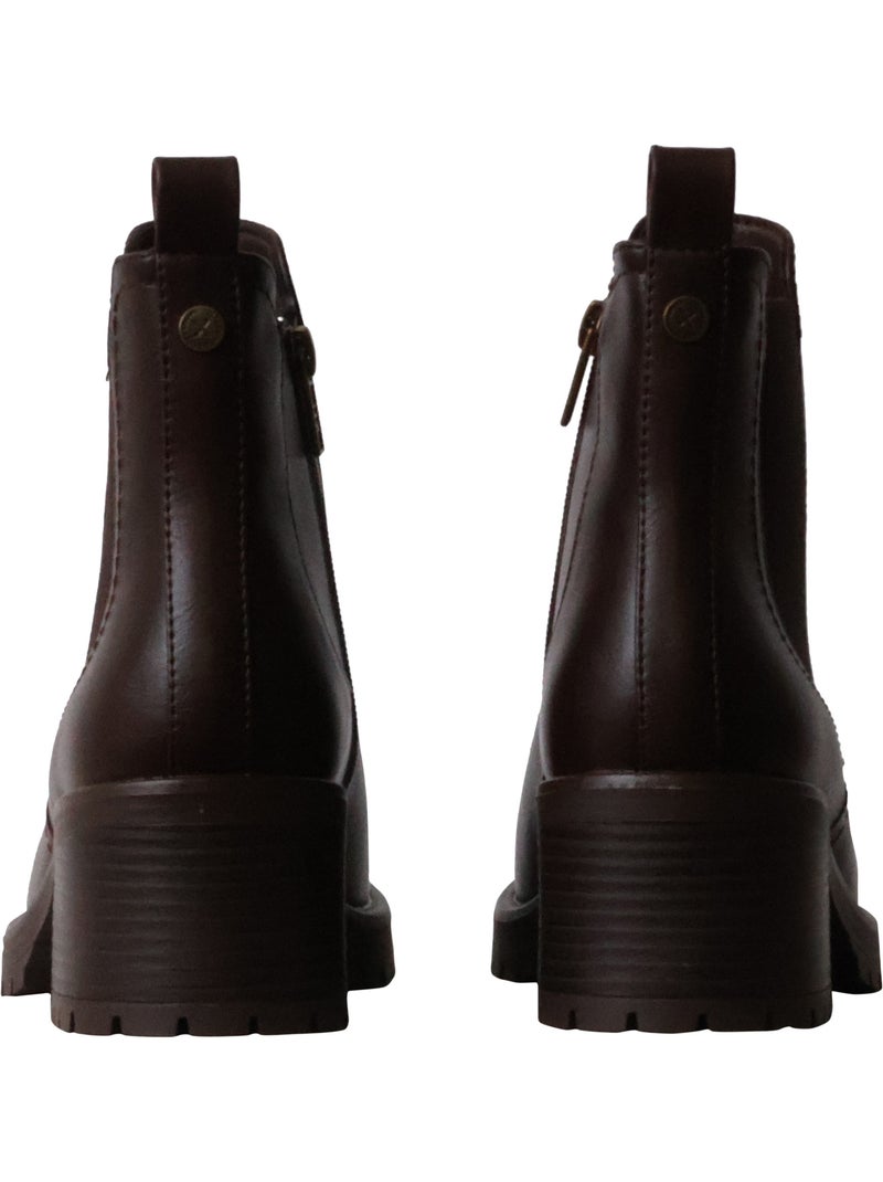 Bottines à talon xti Marron - Kiabi