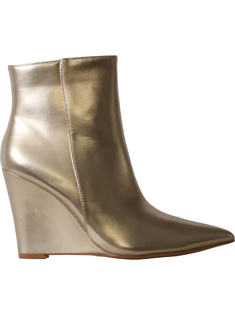 Bottines à Talon Zip Joia Doré/or - Kiabi