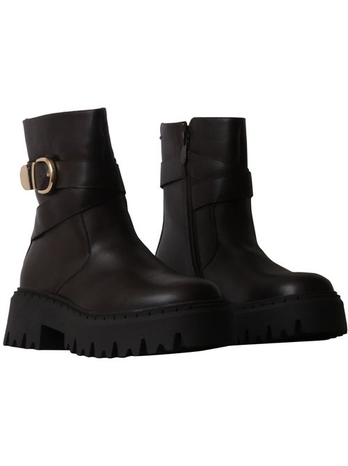 Bottines à Talon Zip Joia - Kiabi Bottines à Talon Zip Joia - Kiabi