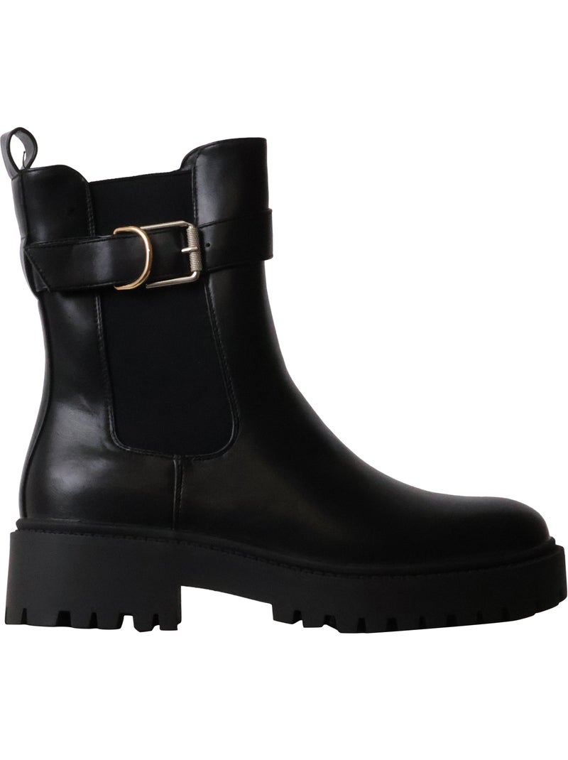 Bottines à talon zip joia Noir - Kiabi