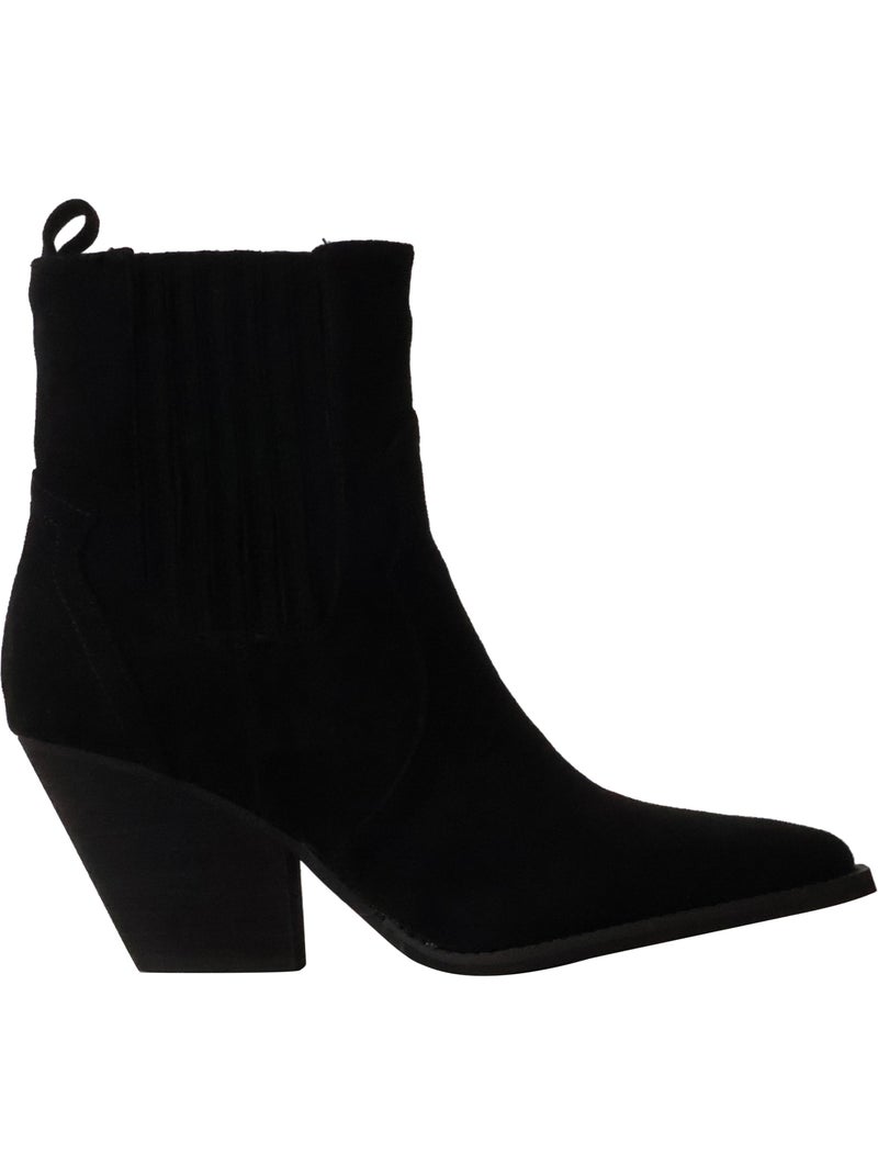 Bottines à talon zip joia Noir - Kiabi