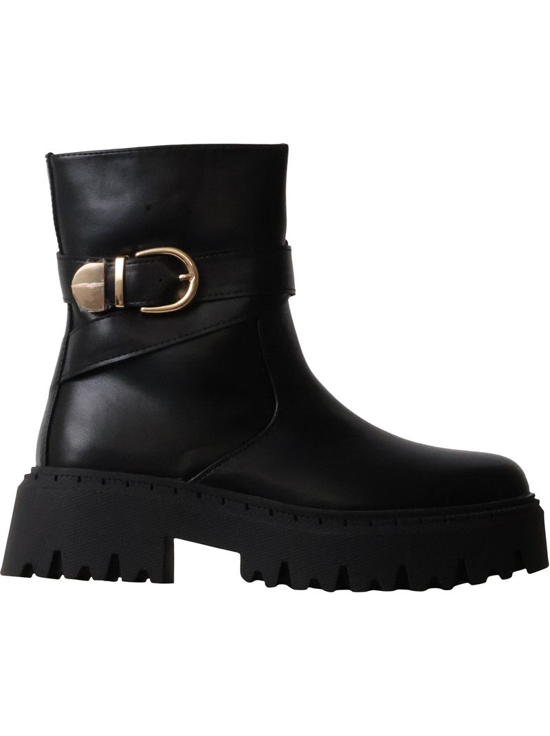 Bottines à Talon Zip Joia Noir - Kiabi