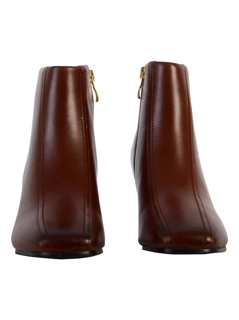 Bottines à Talons Cuir Clarks Seren55 Top Marron - Kiabi