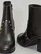     Bottines à talons détail 'clous' vue 2
