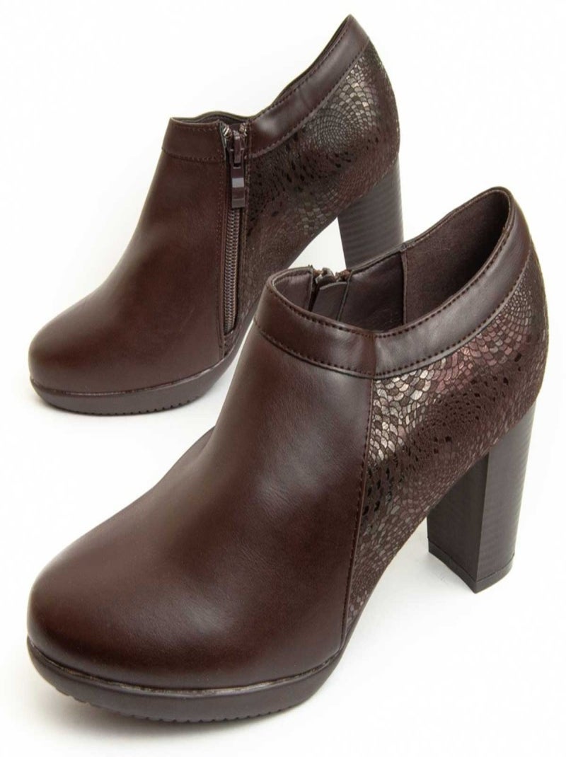 Bottines à talons Montevita Bottivita20 Marron - Kiabi