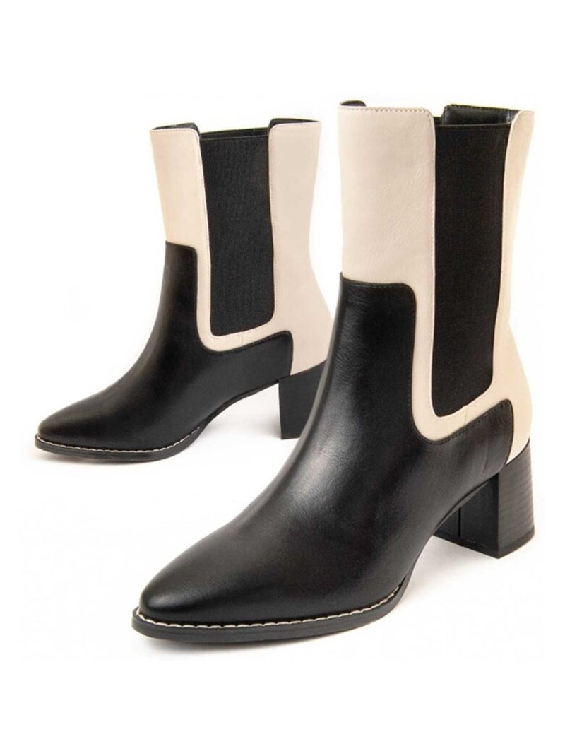 Bottines à talons Montevita Calig4 Noir - Kiabi