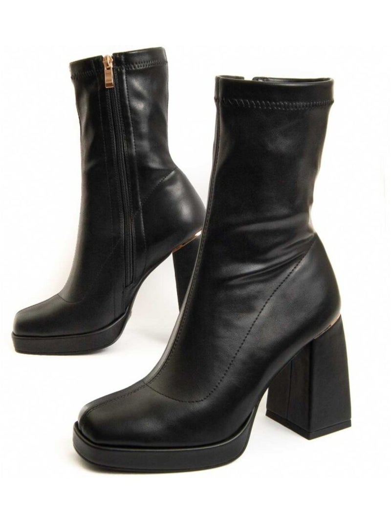 Bottines à talons Montevita Kaliope Noir - Kiabi