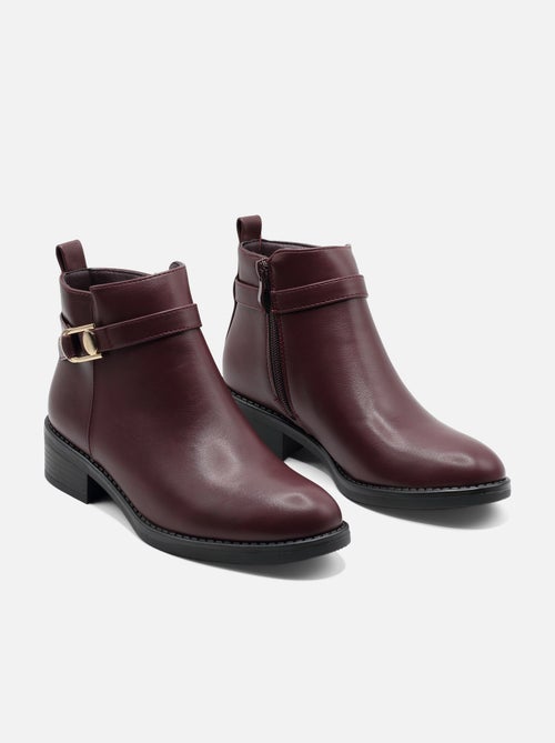 Bottines à zip - C M - Kiabi