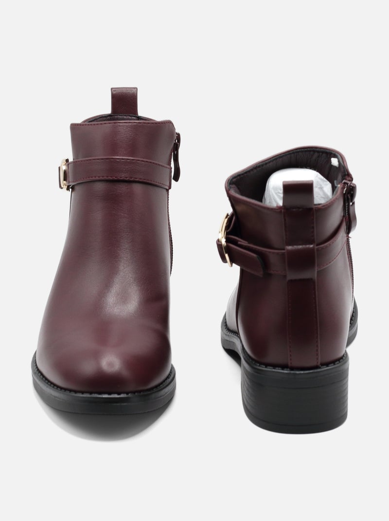 Bottines à zip - C M Bordeaux - Kiabi