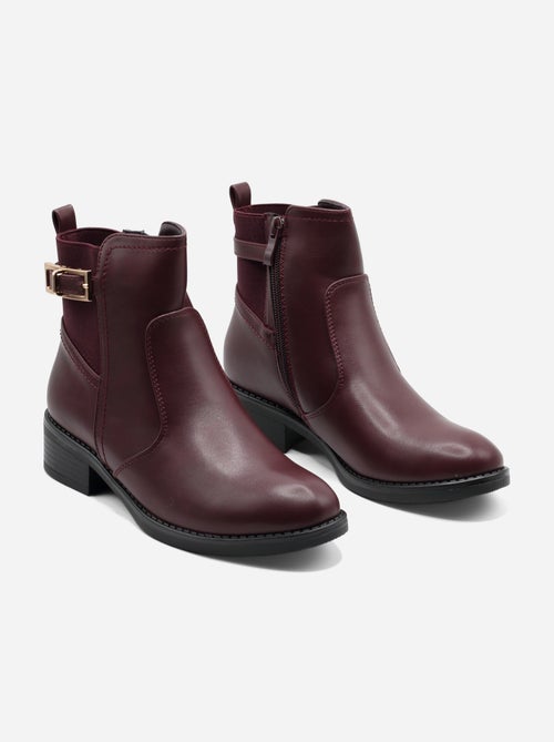 Bottines à zip - C M - Kiabi
