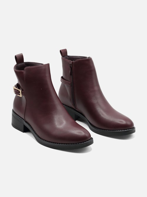 Bottines à zip - C M - Kiabi