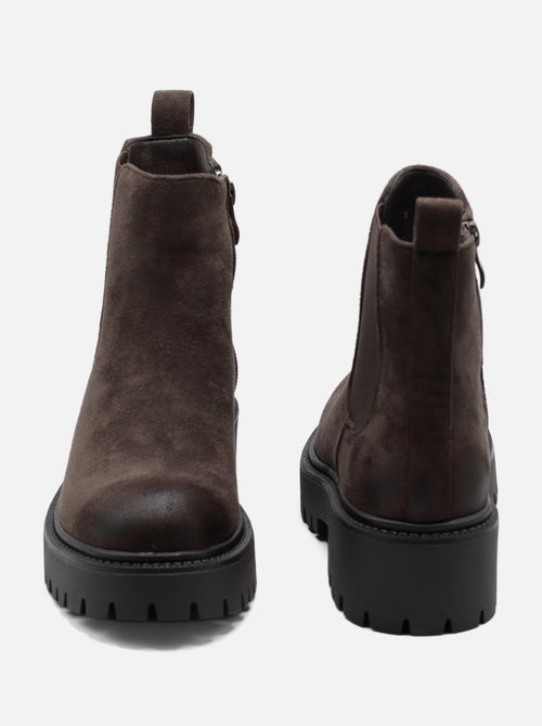 Bottines à zip - C M - Kiabi