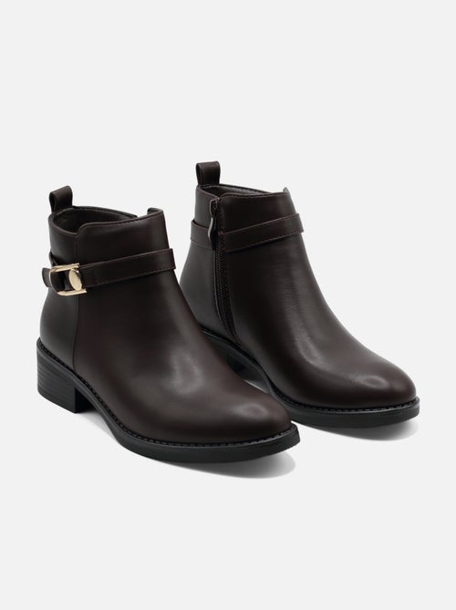 Bottines à zip - C M - Kiabi