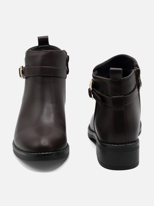 Bottines à zip - C M - Kiabi
