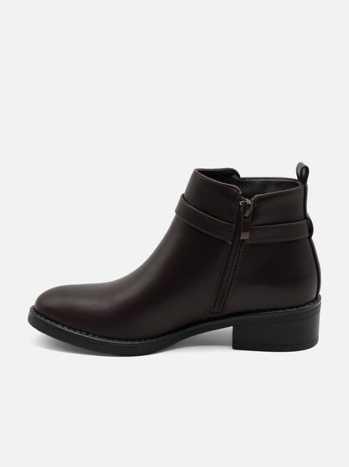 Bottines à zip - C M - Kiabi