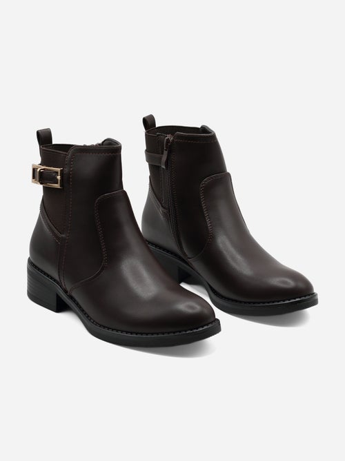 Bottines à zip - C M - Kiabi