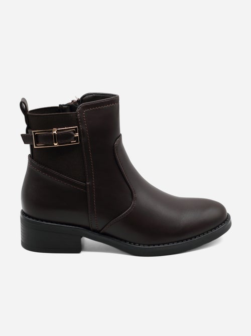 Bottines à zip - C M - Kiabi