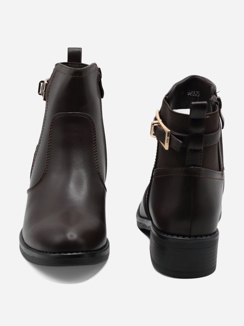 Bottines à zip - C M - Kiabi