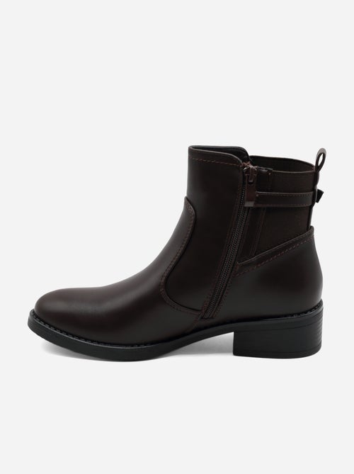 Bottines à zip - C M - Kiabi