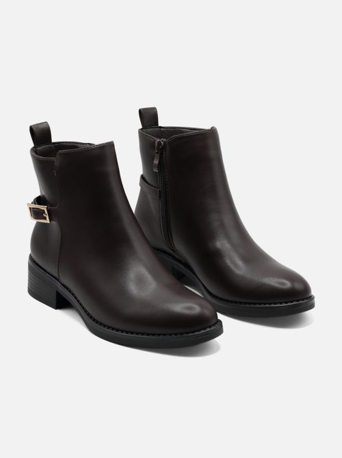 Bottines à zip - C M - Kiabi